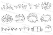 Doodle school kids. Back to school, an Education Illustration by Bubert Art (Thumbnail 8 of 9)