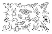 Insects and Bugs SVG PNG Bundle, an Animal Illustration by ArtGiftsStudio (Thumbnail 3 of 5)