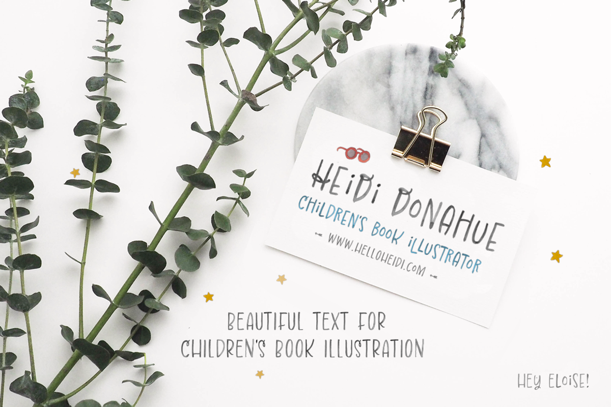 Hey Eloise! Watercolor SVG, a Sans Serif Font by KLUGE+CO (Photo 9 of 11)
