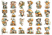 Whimsical Animals Clipart, a Seasonal Illustration by Daily.Designs (Thumbnail 2 of 4)