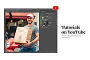 Restaurant Delivery Paper Bag Mockup, a Product Mockup by rebrandy (Thumbnail 7 of 8)