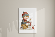 40 Christmas Village Clipart, a Decorative Illustration by Pati Charm Studio (Thumbnail 7 of 8)