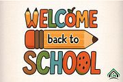 Welcome Back to School Png, an Illustration by Craft Nest (Thumbnail 1 of 6)