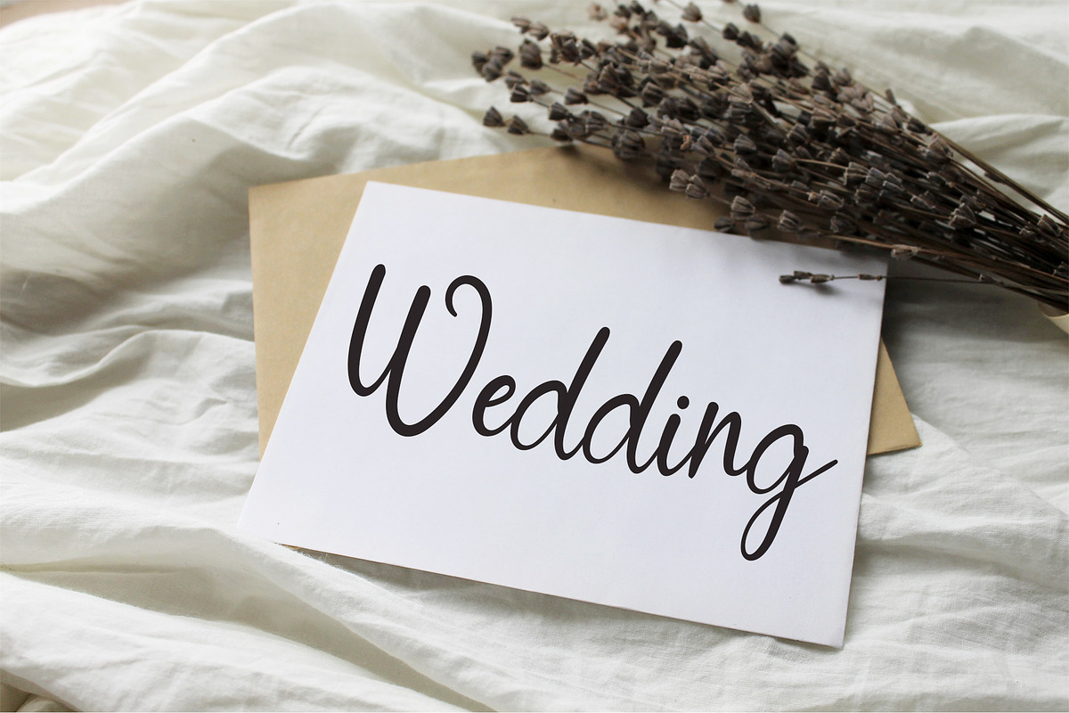 Wedding Decoration, a Handwritten Font by InermediaSTUDIO (Photo 4 of 7)