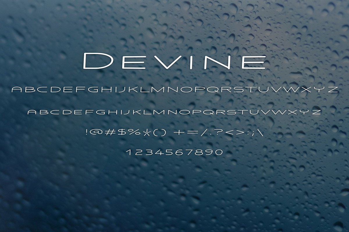 DEVINE font preview 2