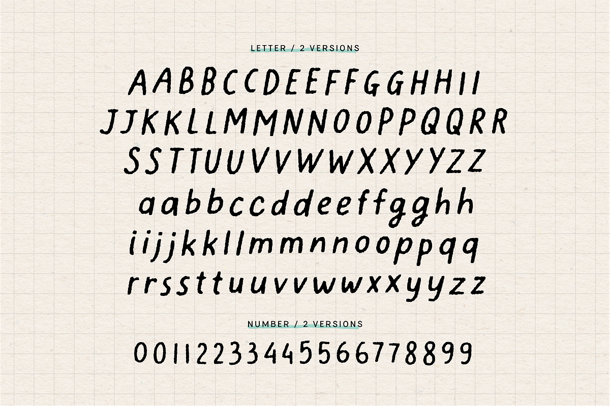 Elastique Stylo Rough - 10 Fonts, a Sans Serif Font by type peace (Photo 11 of 16)
