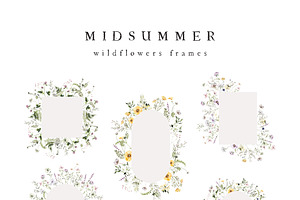 MIDSUMMER Watercolor Wildflowers