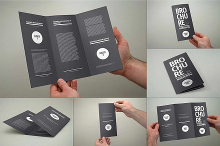 3xDL Brochure Mock-up, an Advertising Mockup by zippypixelstudio