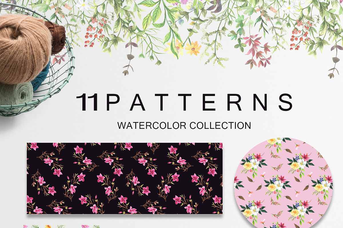 Watercolor Flower Set - Wild Flower, an Illustration by Pixavics (Photo 5 of 10)