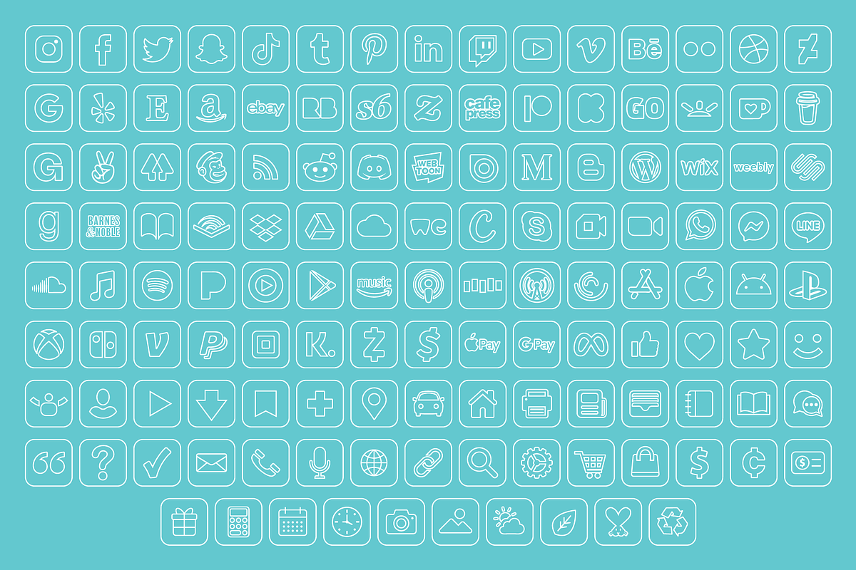 Rounded Square Minimalist Icons, a Solid Icon by Running With Foxes (Photo 8 of 8)