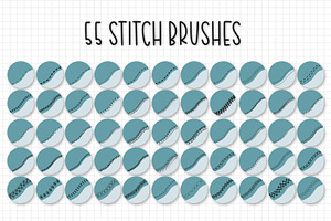 Stitch Brushes For Procreate