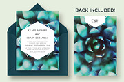 Succulent Wedding Invitation Suite, an Invitation Template by Knotted Design (Thumbnail 3 of 6)