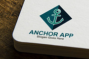 Anchor APP Logo Template, a Branding & Logo Template by mesuka (Thumbnail 1 of 2)