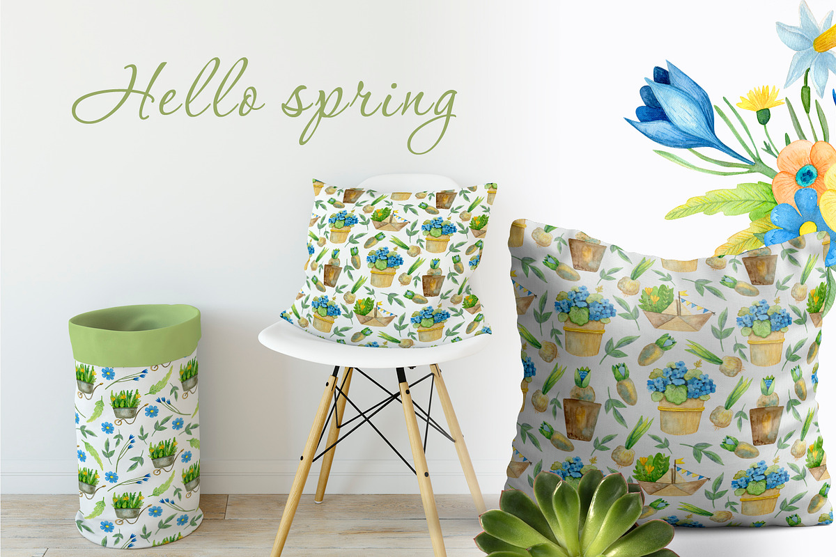 Watercolor Spring Set, a Decorative Illustration by annasokol_ (Photo 8 of 8)