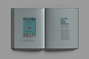 Letter Size Book Mockup - 8 views, a Books & Magazine Mockup by Illusiongraphic (Thumbnail 7 of 24)