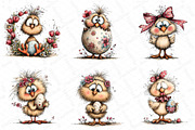 Easter Chicken Whimsical Clipart, an Illustration by DreamPrint404 (Thumbnail 3 of 6)