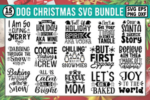 Dog Christmas SVG Bundle
