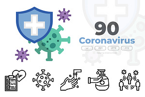 30 Coronavirus Icon Sets