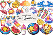 Abstracts Cute Summer Clipart, an Illustration by CreationArt (Thumbnail 1 of 5)