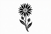 Modern Black Flower Design, an Illustration by jahid234 (Thumbnail 6 of 21)