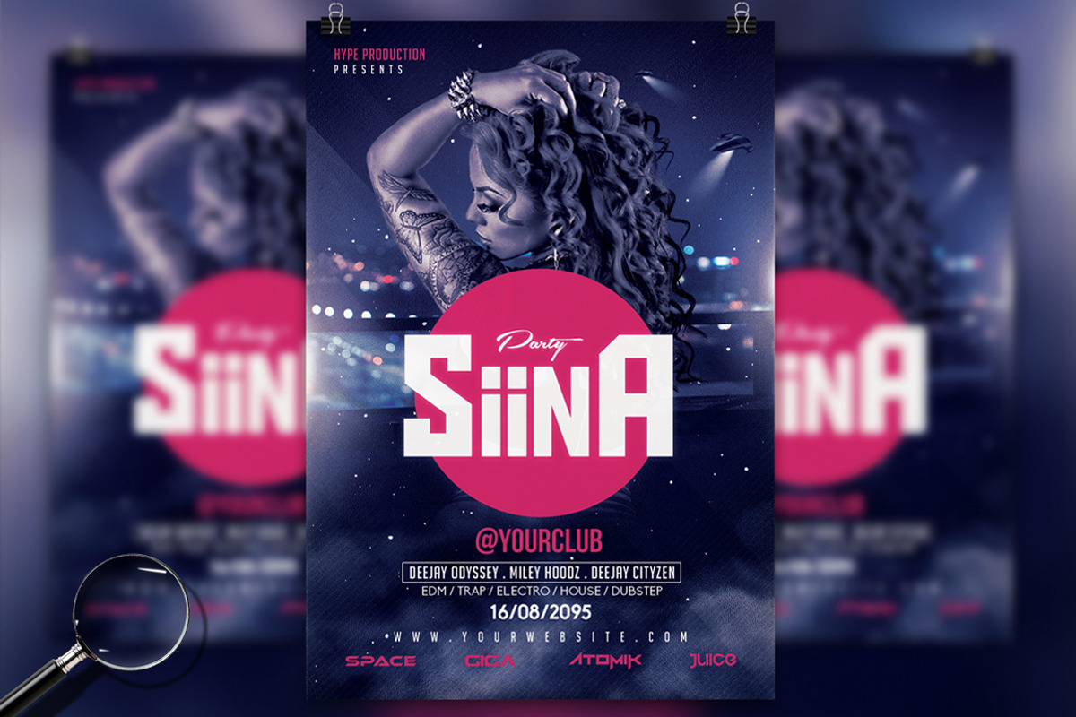 Siina | Futuristic Flyer Design, a Flyer Template by GIGA-TEMPLATE (Photo 1 of 7)