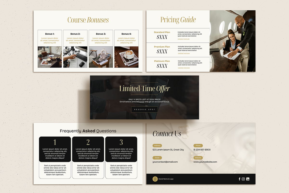 Luxury Course Sales Website, a Websites & App Template by Creatif Foundry (Photo 8 of 9)