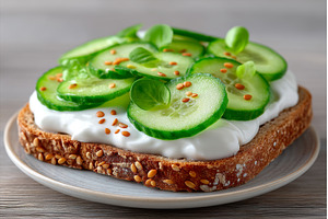 A healthy and vegetarian breakfast, a Food & Drink Photo by ZinetroN