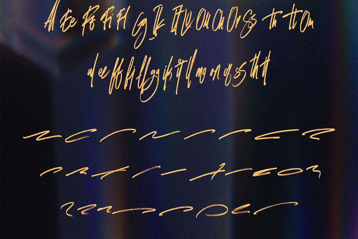 Omega Sigma Brush Script, a Handwritten Font by Deeezy (Photo 5 of 7)