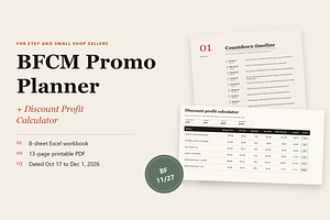 BFCM Planner for Etsy Sellers