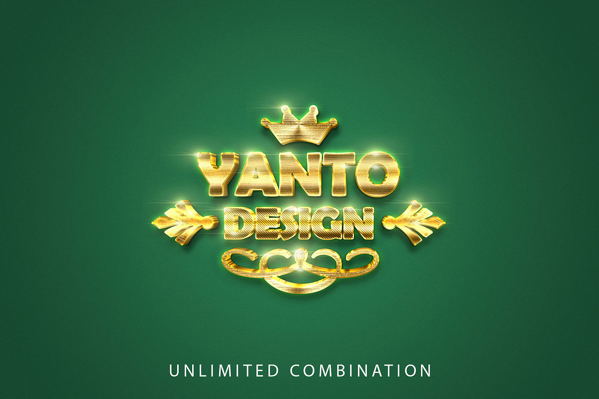 3D Gold Text Effect preview 5