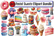 Pastel Sweets Clipart Bundle, an Illustration by Design Market (Thumbnail 1 of 3)