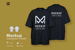 Mockup oversized t-shirt.