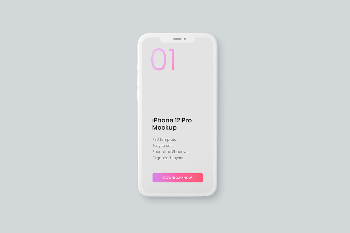 iPhone 12, 13, 14 Pro Clay Mockup, an iPhone Mockup by Deeplab (Photo 11 of 53)