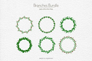 Christmas svg set New Year wreathes, a Seasonal Illustration by DigitalArsiart (Thumbnail 4 of 6)