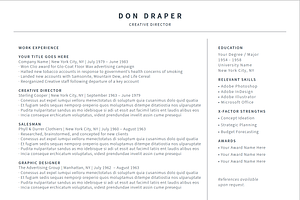Simple Clean Resume/Cover Letter