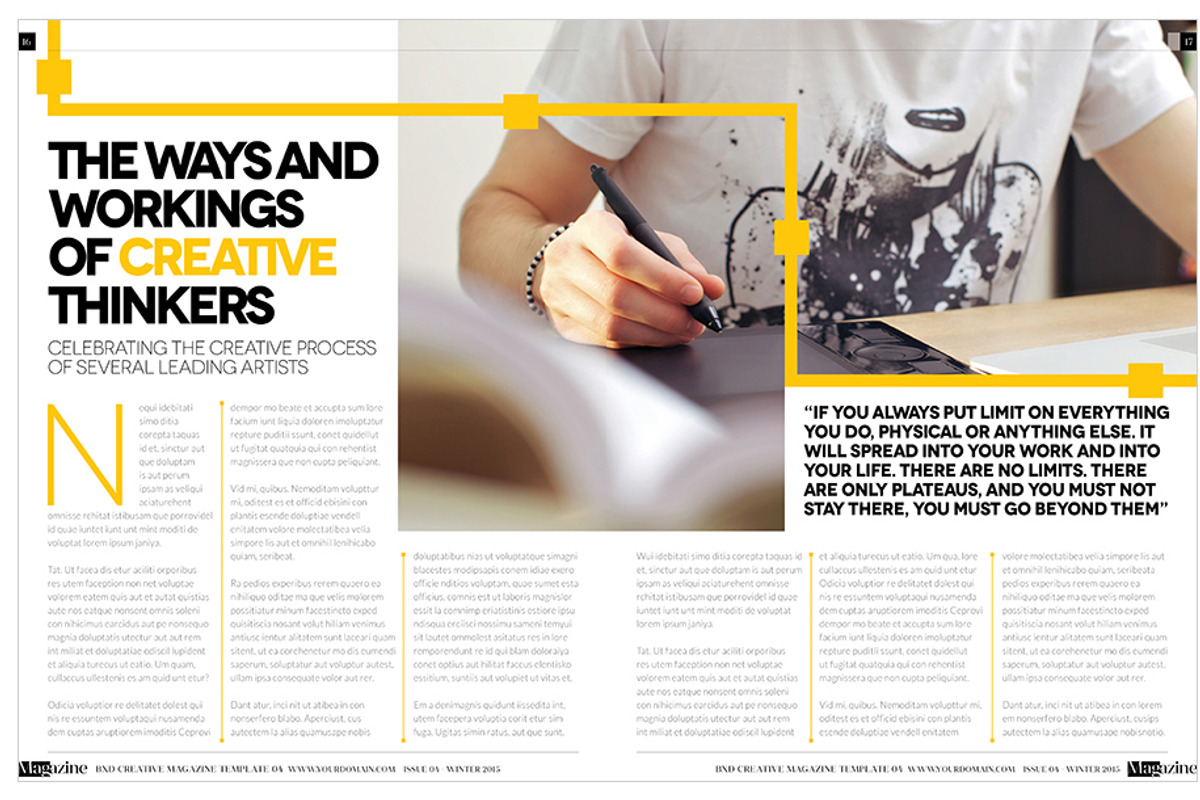 Magazine Template InDesign 04, a Magazine Template by Love Graphic Design (Photo 17 of 34)