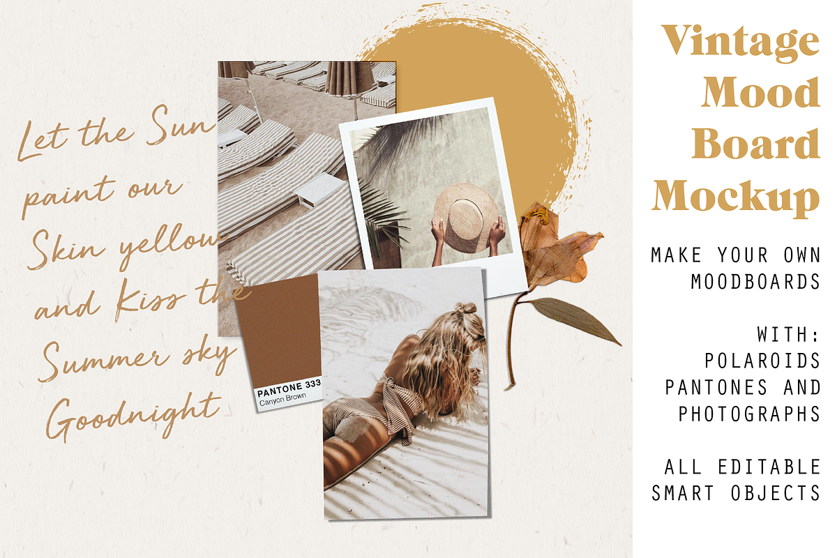 Vintage/Fashion Mood board Mockup, a Product Mockup by ParadiseStore (Photo 1 of 4)