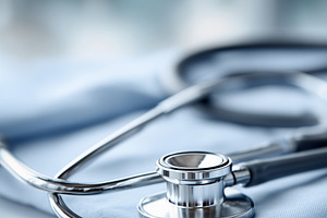 Close up of a medical stethoscope, a Health & Medical Photo by MistyDay