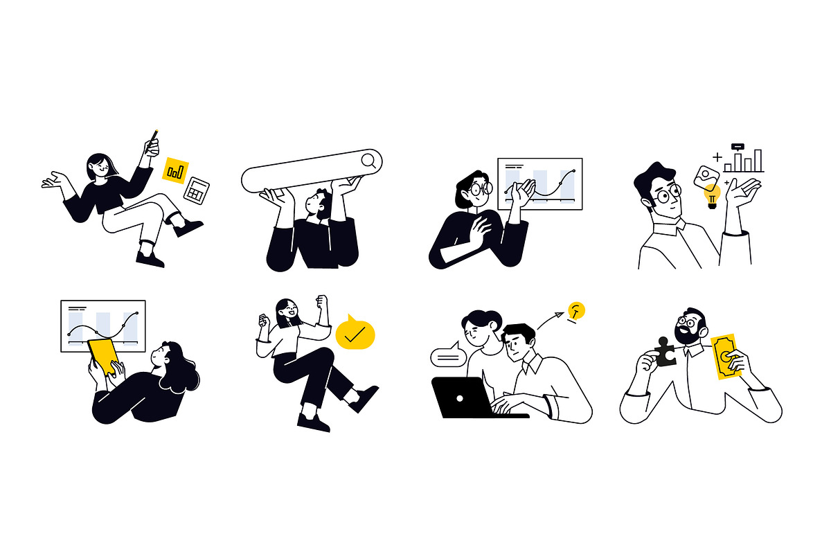 People and work, a Person Illustration by PureSolution (Photo 3 of 6)