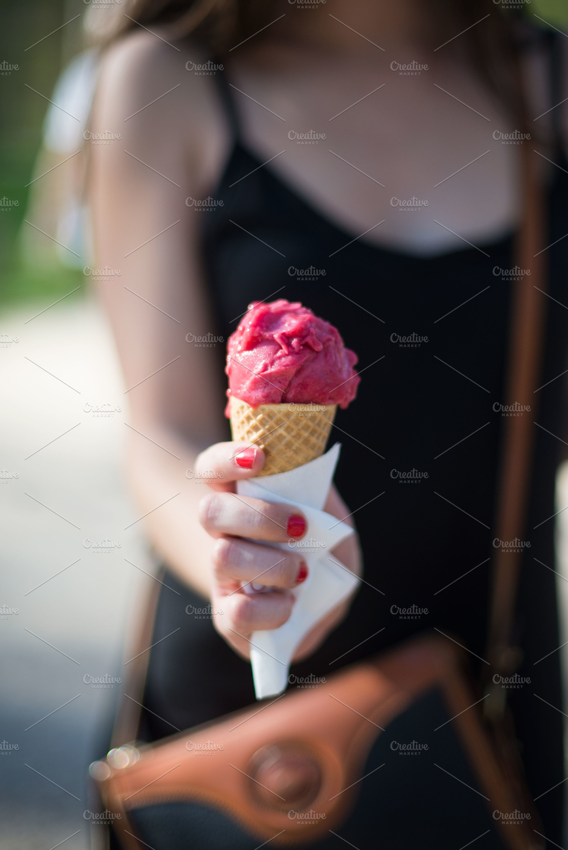Pink gelato, a Food & Drink Photo by maidenmag