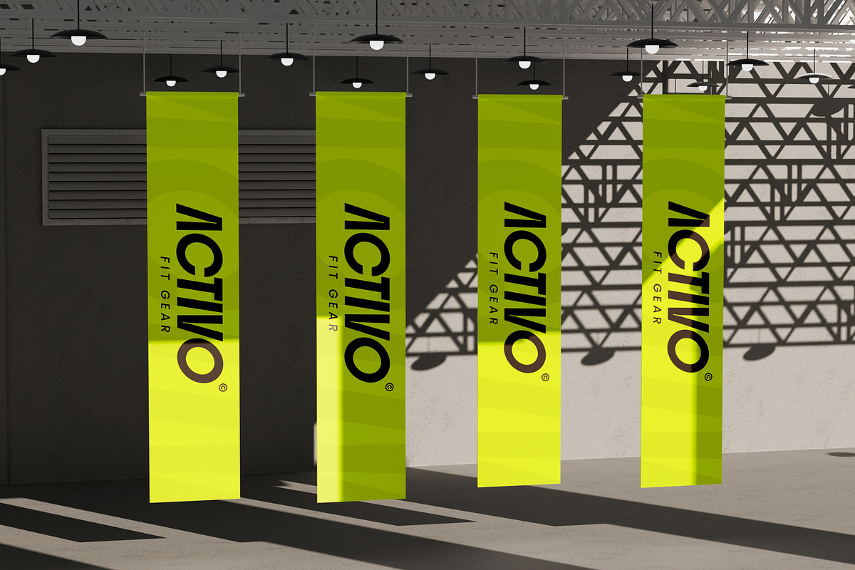 Exhibition Flag Mockup, an Advertising Mockup by SLAB! Design (Photo 5 of 7)