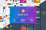 Grade UI Kit, an UI Kit Template by UI Chest (Thumbnail 1 of 8)