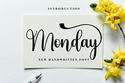 Monday, a Handwritten Font by InermediaSTUDIO (Thumbnail 11 of 16)