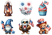 4th Fourth of July Cute Element, an Illustration by DreamArtGraphic (Thumbnail 4 of 4)