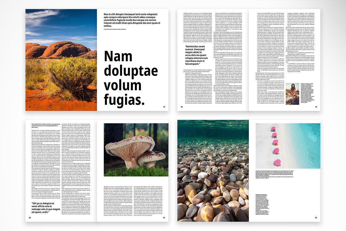 Minimalist Black & Gold Magazine, a Magazine Template by McLittle Stock (Photo 4 of 5)