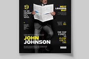 Business Magazine Cover Layout, a Magazine Template by MightyDesign (Thumbnail 3 of 8)