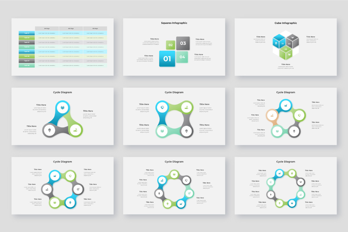 Animated Modern Infographic Pack, a Presentation Template by Abert (Photo 4 of 6)