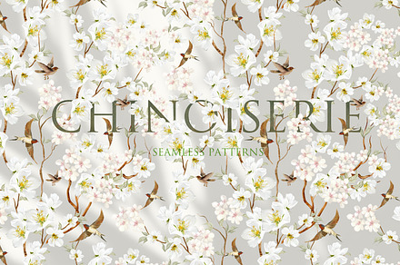 WATERCOLOR CHINOISERIE COLLECTION, a Graphic by Knopazyzy