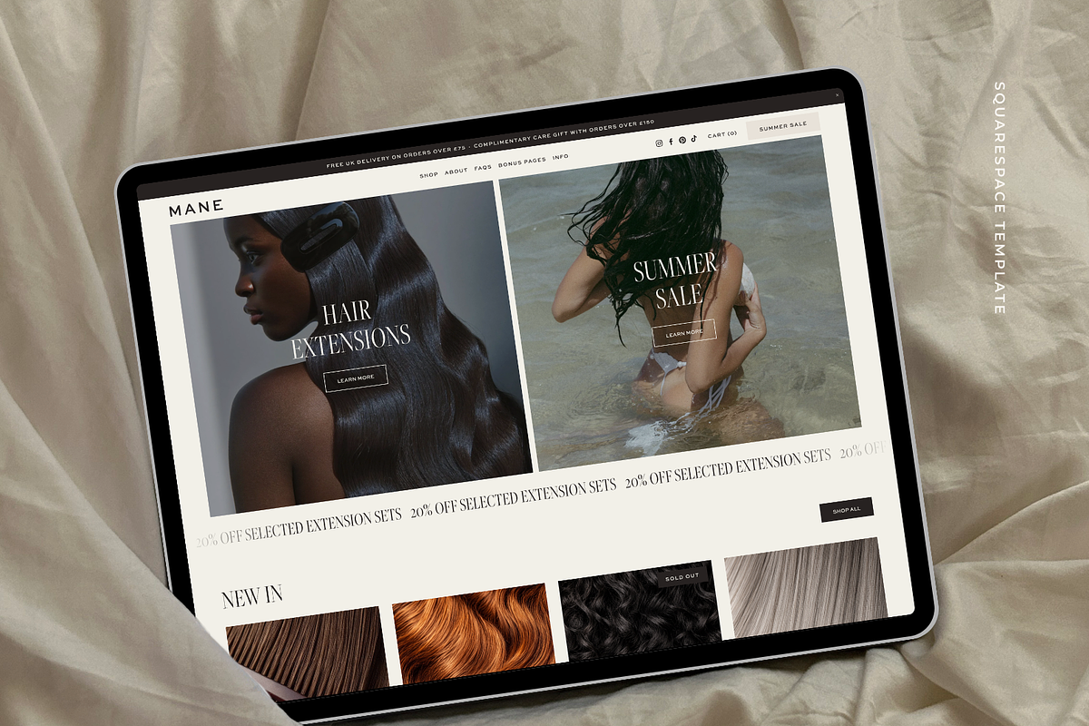 Hair Stylist Squarespace Template, a Squarespace Template by Candor Templates (Photo 10 of 20)