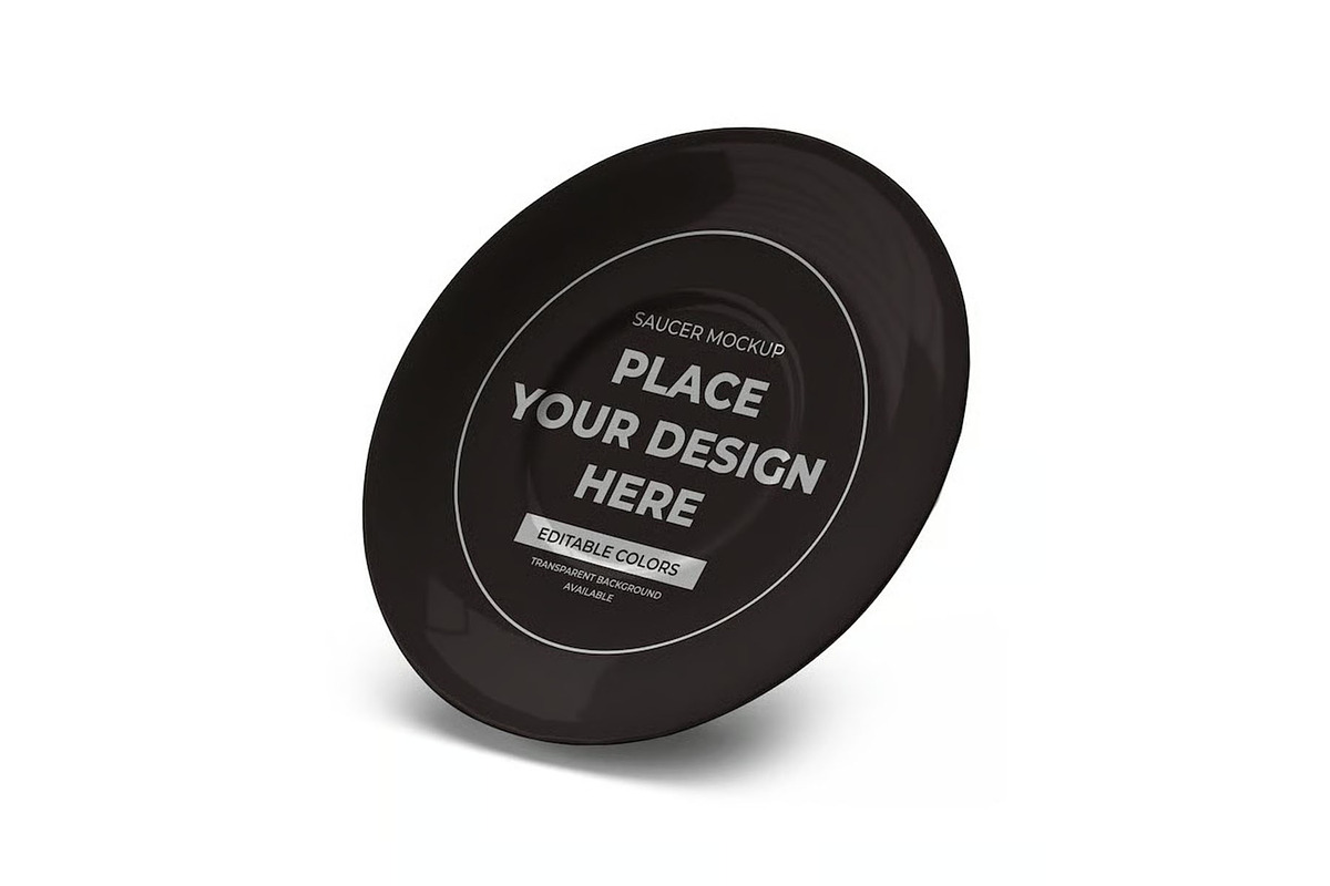 Saucer Plate Dish Mockup Template, a Household Mockup by DesignRushMarket (Photo 9 of 11)